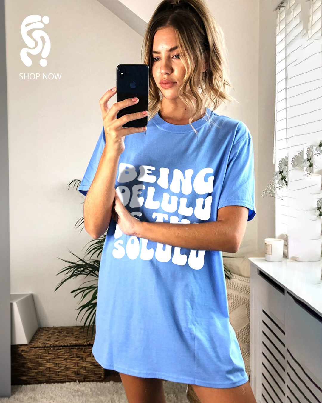 DELULU OVERSIZE UNISEX T-SHIRT