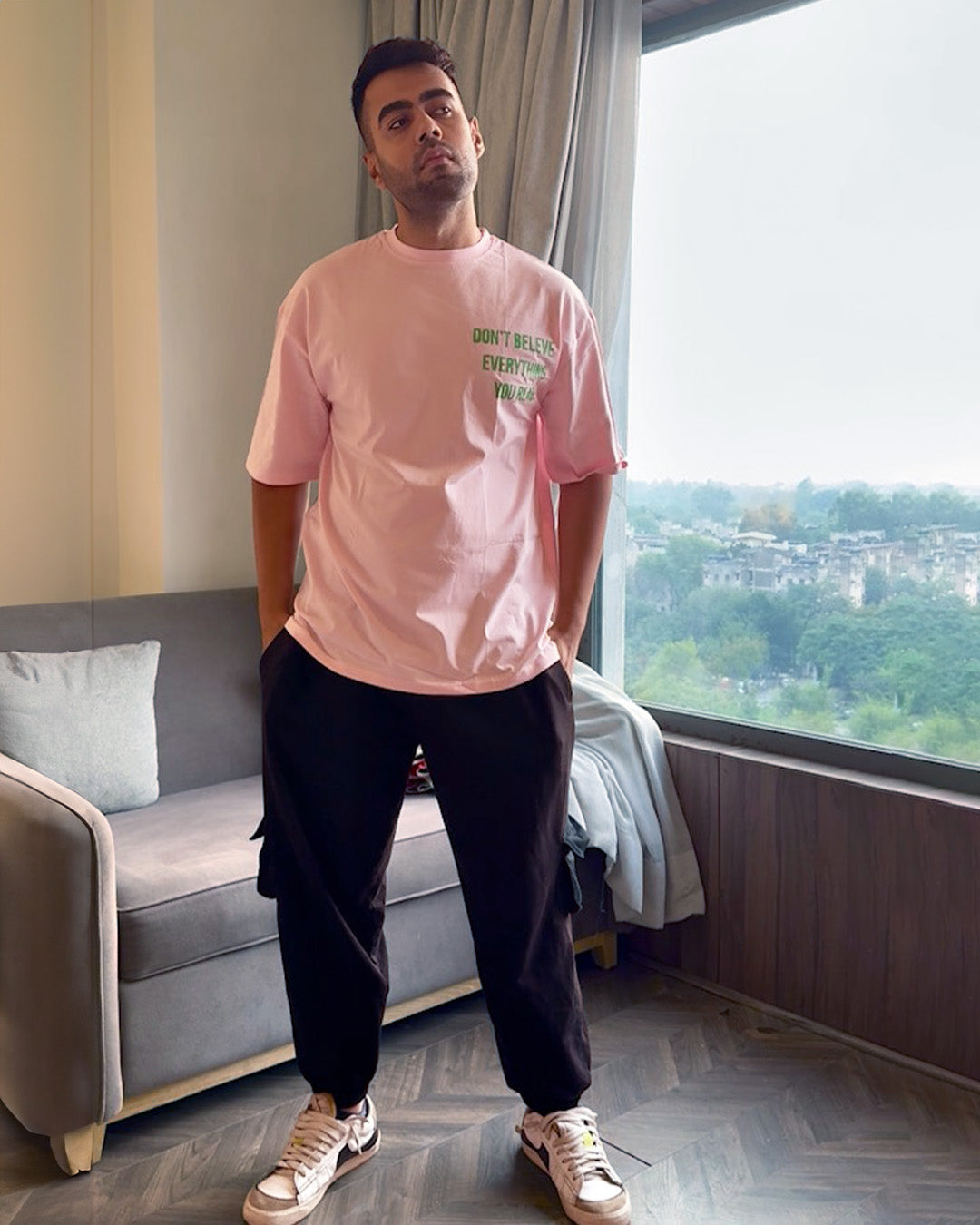 DRUNK TEDDY OVERSIZE UNISEX T SHIRT