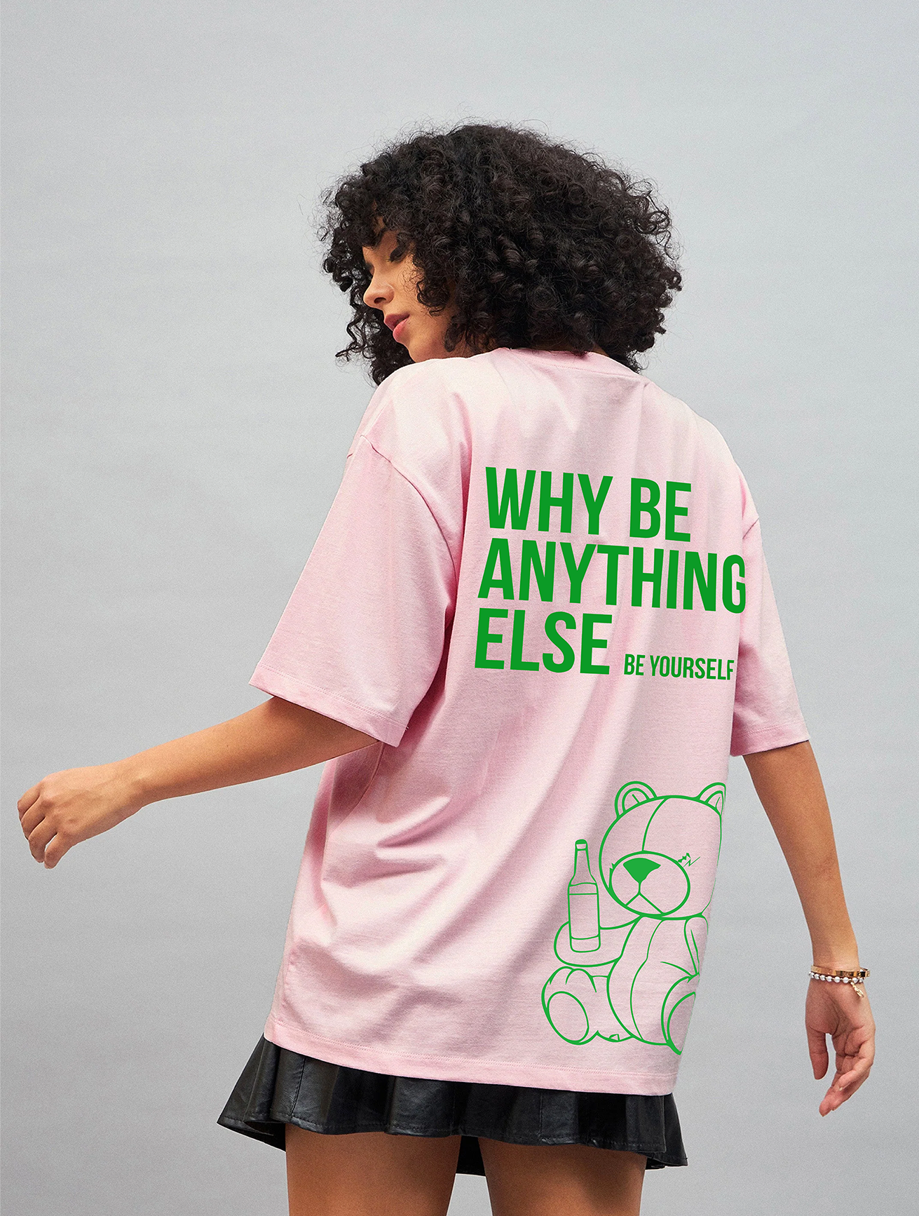 DRUNK TEDDY OVERSIZE UNISEX T SHIRT