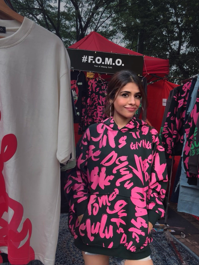 DOODLE UNISEX OVERSIZE HOODIE