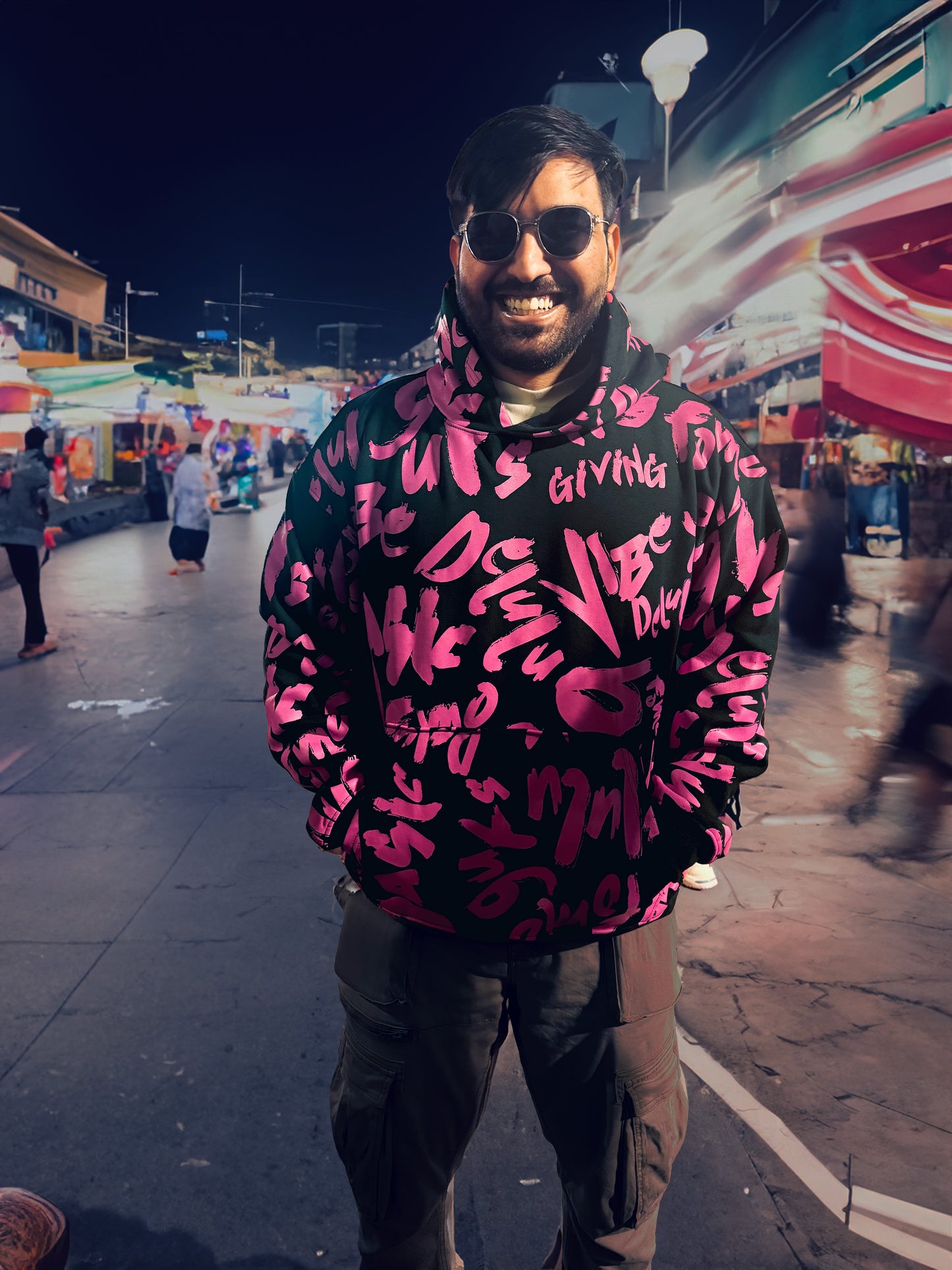 DOODLE UNISEX OVERSIZE HOODIE