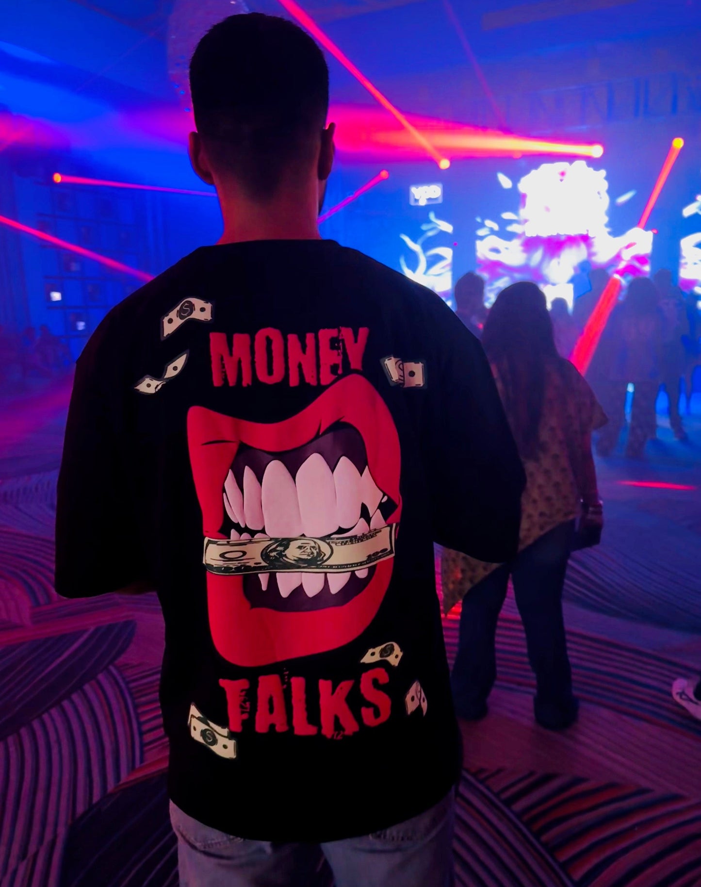 MONEY TALKS OVERSIZE UNISEX T SHIRT