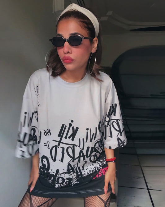 SCRIBBLE UNISEX OVERSIZE T-SHIRT