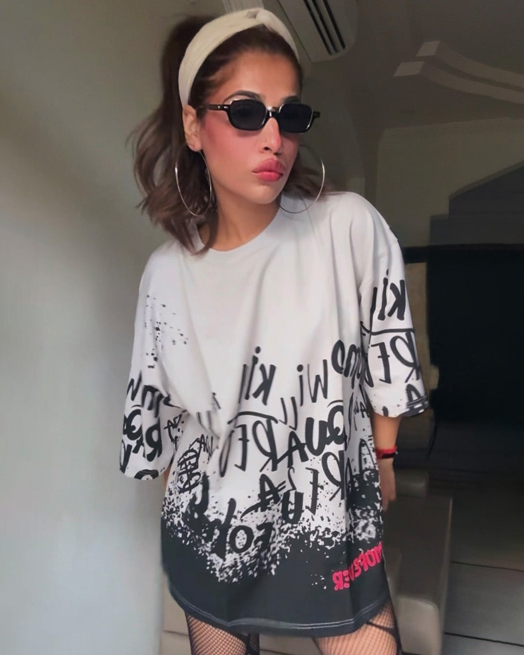 SCRIBBLE UNISEX OVERSIZE T-SHIRT