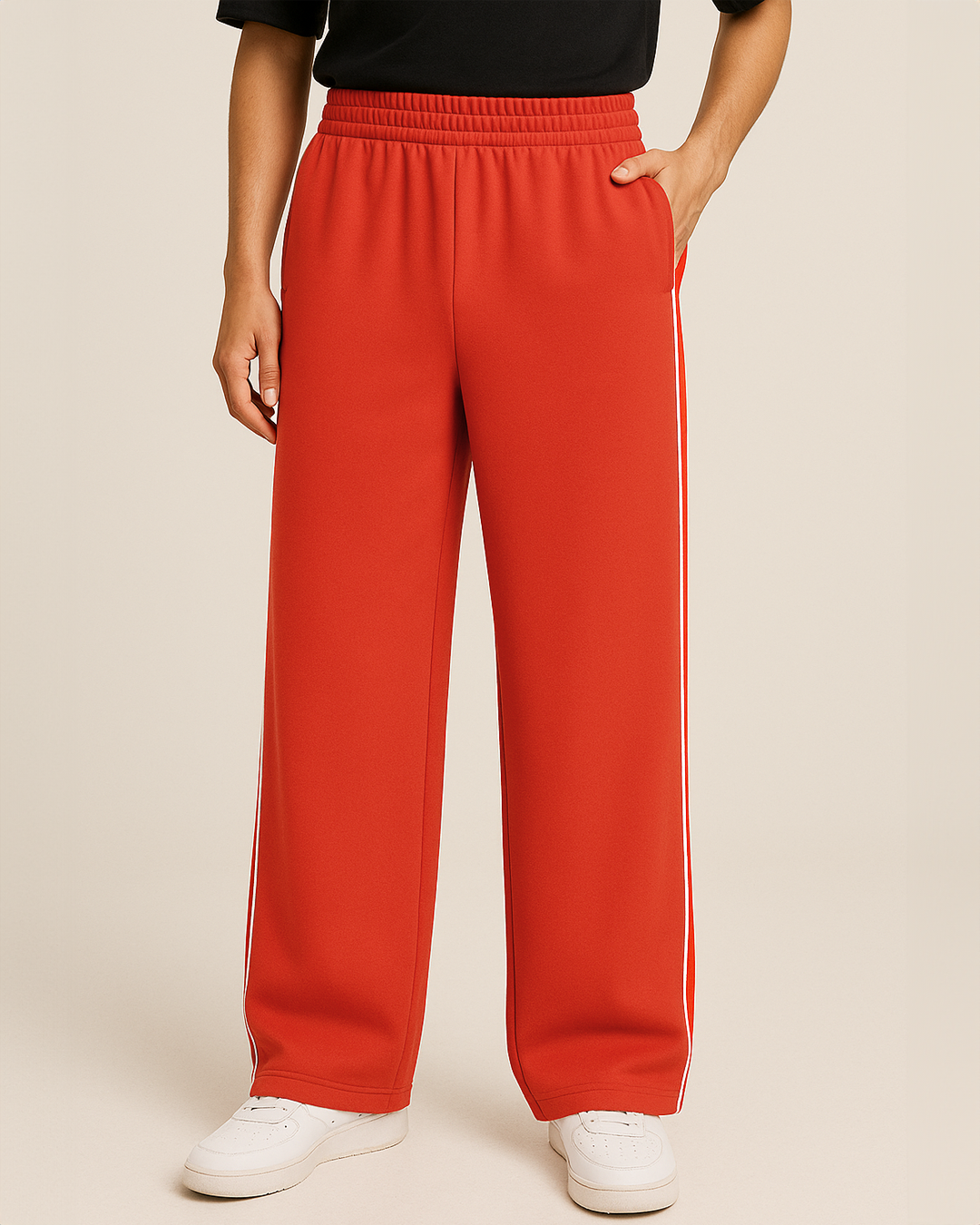 CHILLI KIS RED UNISEX SWEATPANTS