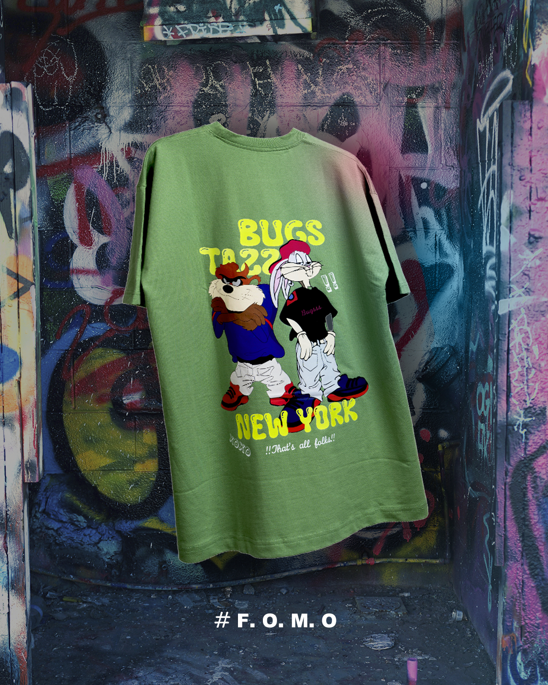 LOONEY TUNES OVERSIZE UNISEX T SHIRT